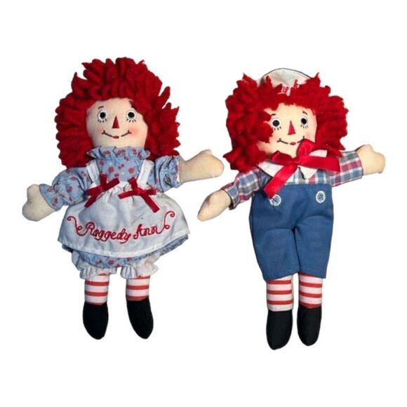 Raggedy Ann & Andy 9” Classic Doll Plush Aurora 2012 - Picture 1 of 9